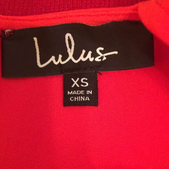 Lulu’s red/orange midi dress size XS NWT - Picture 8 of 10